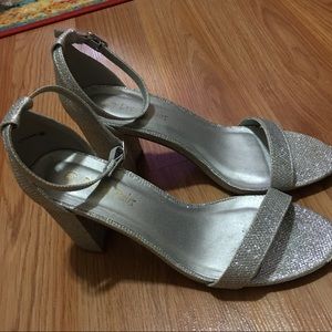 Silver Sparkle Heels